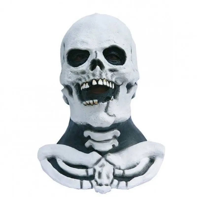 Masque tête de mort avec cou