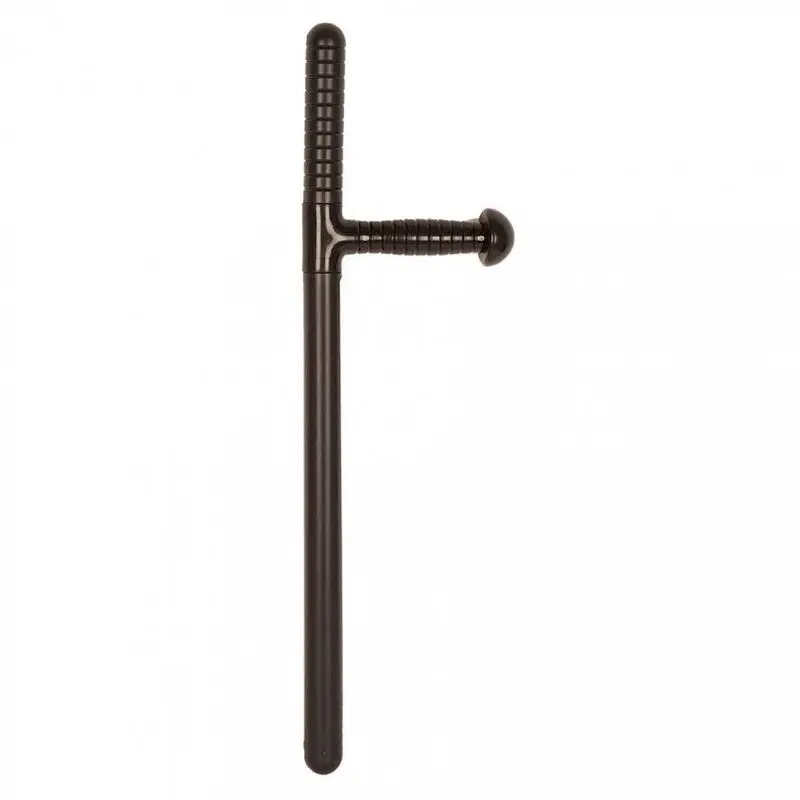 Matraque tonfa noire à poignée latérale 60 cm