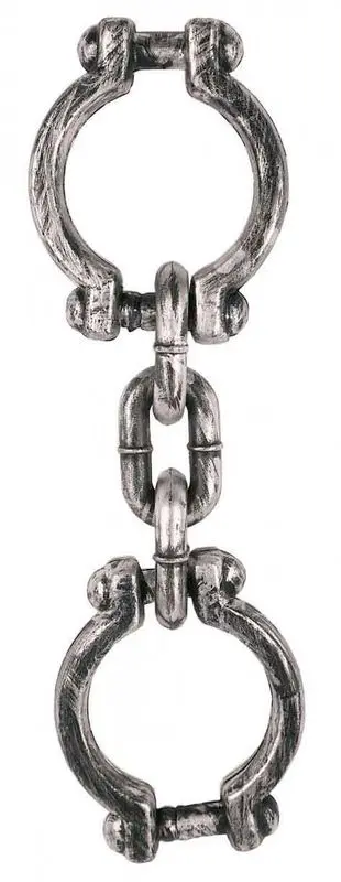 Menottes de bagnard à chaîne 28 cm