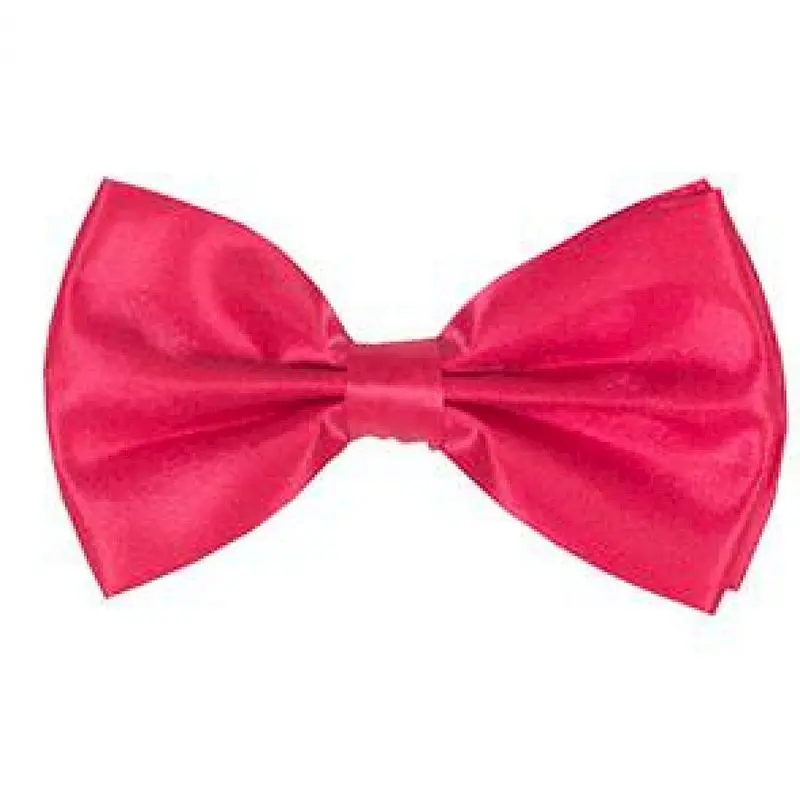 Nœud papillon fuchsia uni