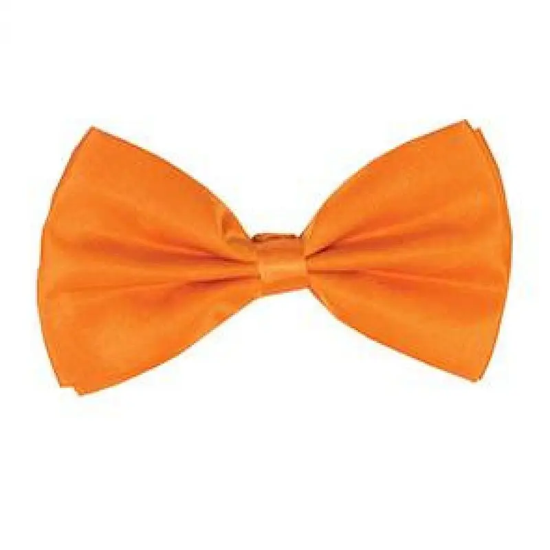 Nœud papillon orange uni