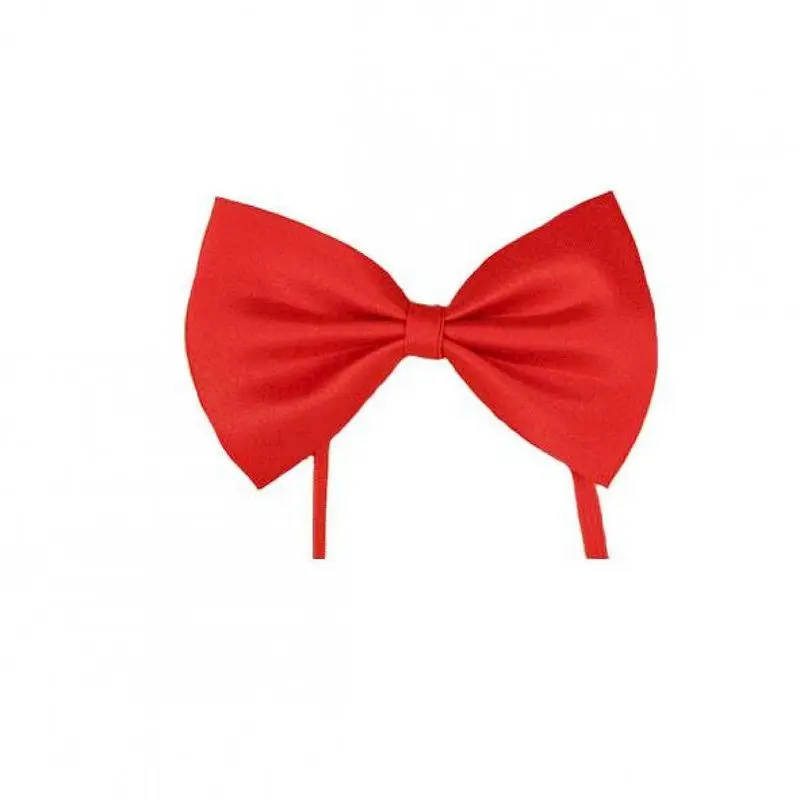 Nœud papillon rouge uni