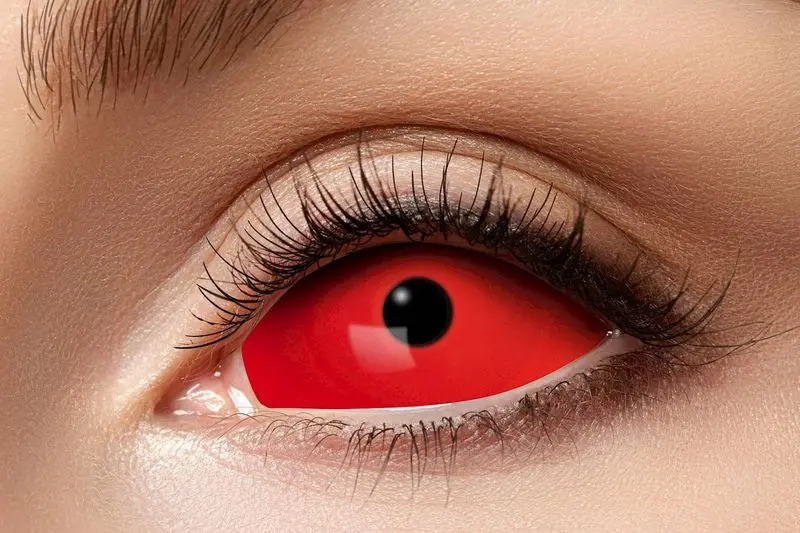 Paire de lentilles grand format rouges de 22 mm 6 mois