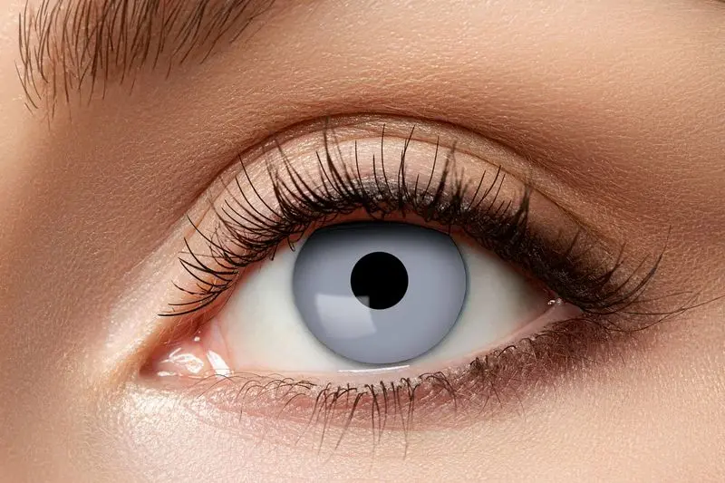 Paire de lentilles grises unies 3 mois