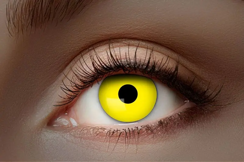 Paire de lentilles jaunes unies 1 mois