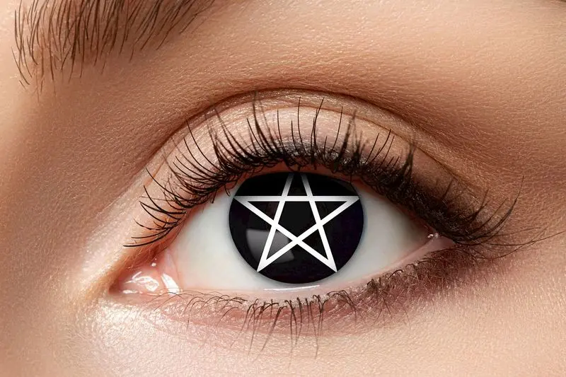 Paire de lentilles noires à étoile blanche 3 mois