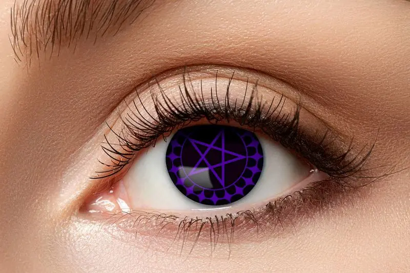 Paire de lentilles noires à étoile violette 3 mois