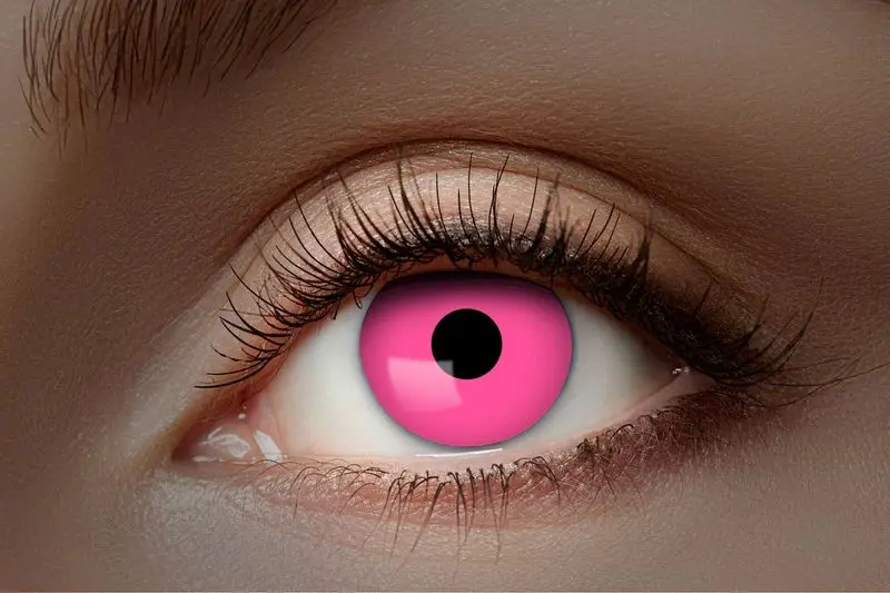 Paire de lentilles roses unies 1 mois