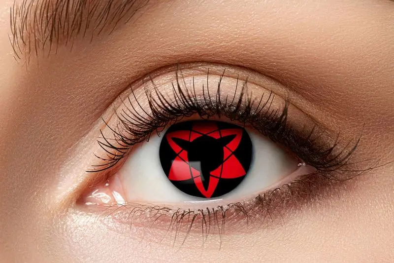 Paire de lentilles rouges et noires à triple boucle 3 mois