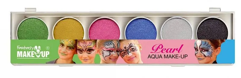 Palette de maquillage à six couleurs nacrées