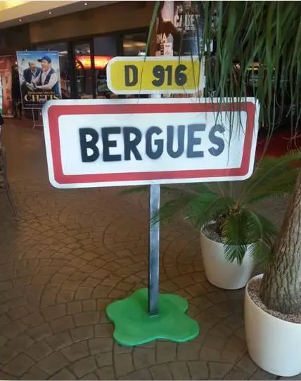 Panneau sur pied "Bergues"