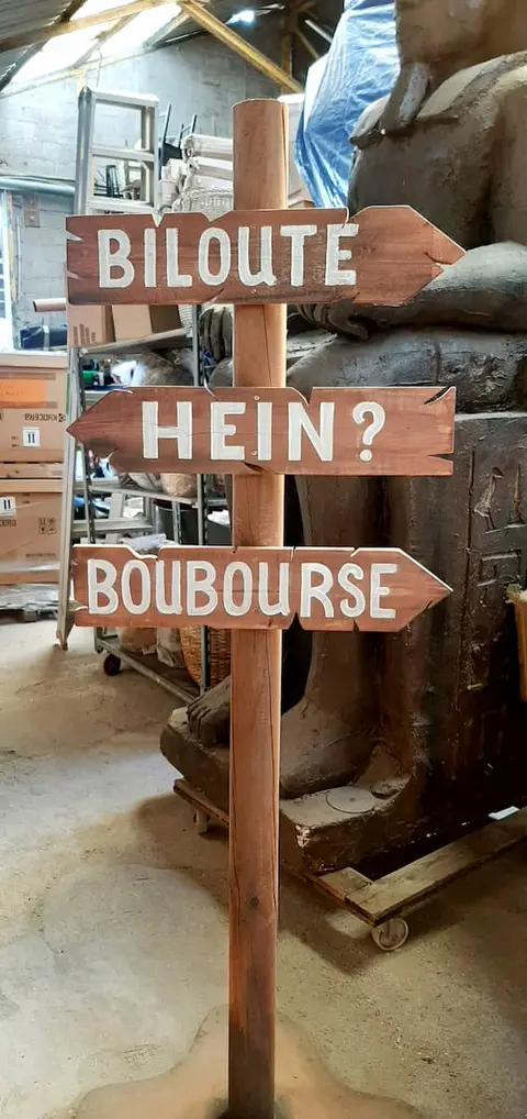 Panneau sur pied "Biloute"