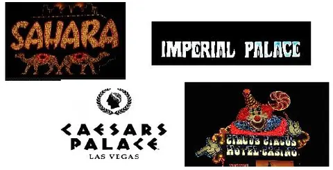 Panneaux des plus célèbres casinos