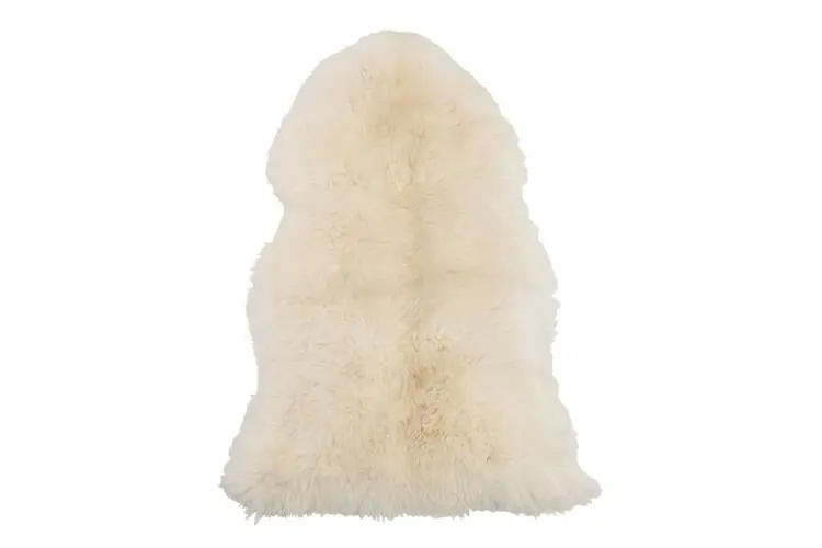 Peau de mouton blanche