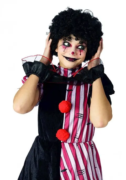 Perruque clown noire