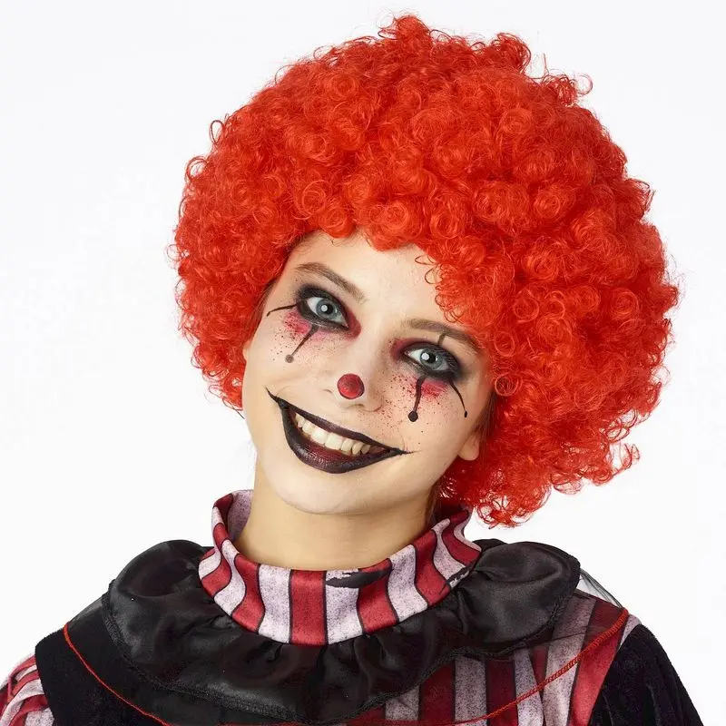 Perruque clown rouge
