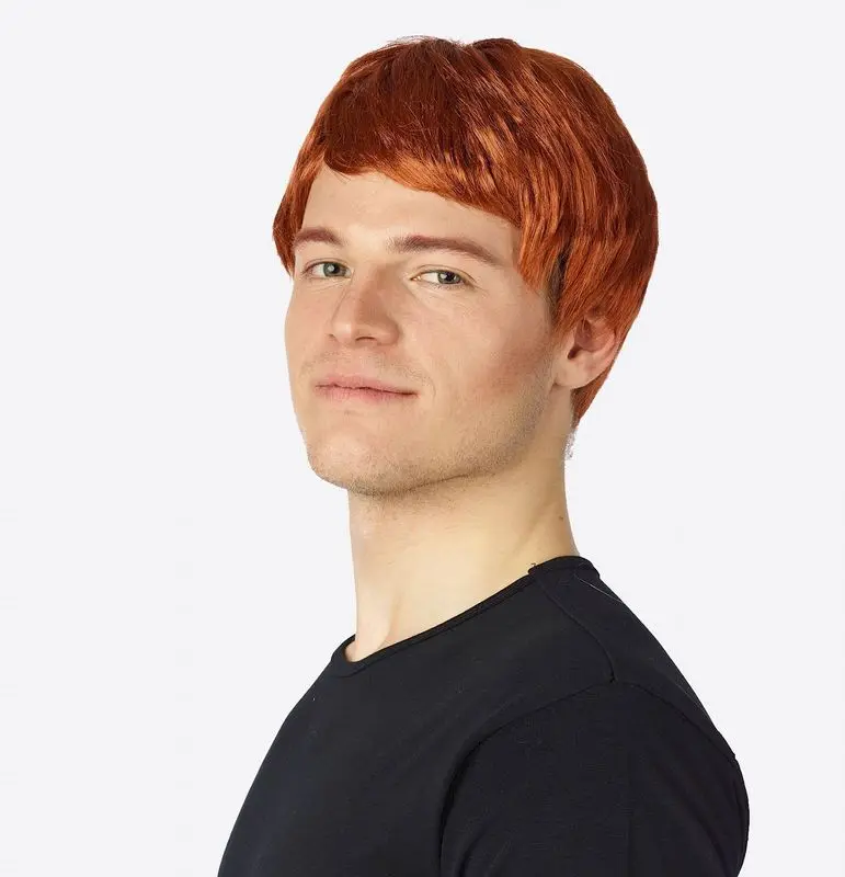 Perruque homme rousse