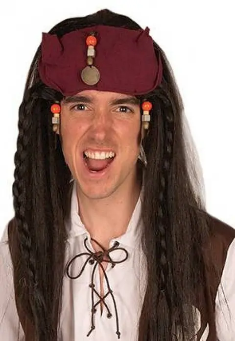 Perruque longue pirate