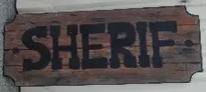 Petite enseigne Sheriff
