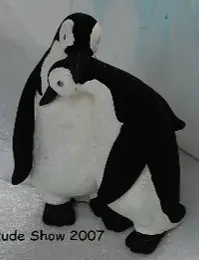 Pingouin en résine couple
