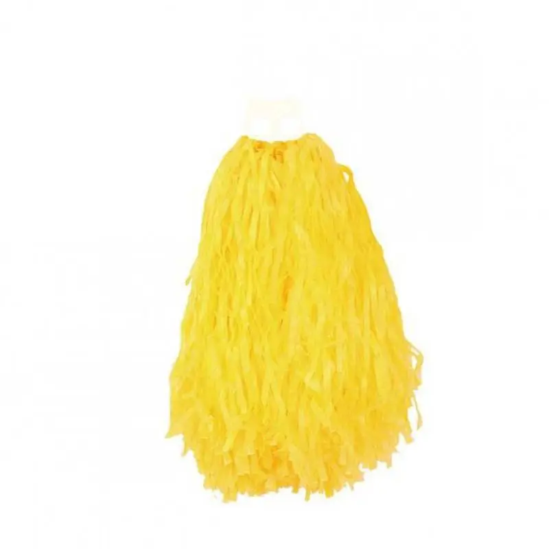 Pompon de supporter jaune à poignée