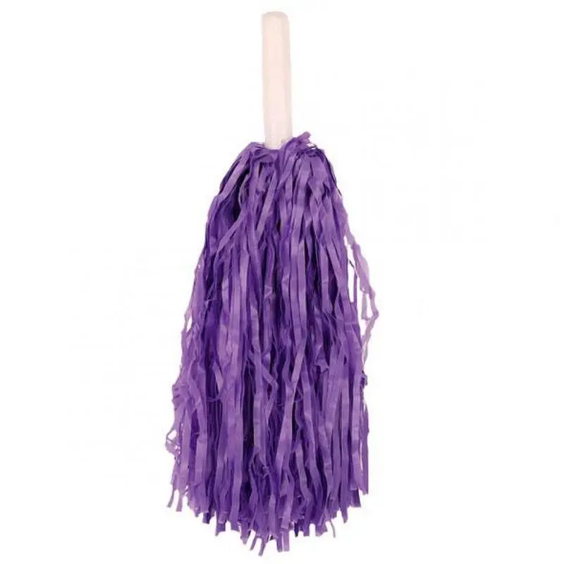 Pompon de supporter mauve à manche