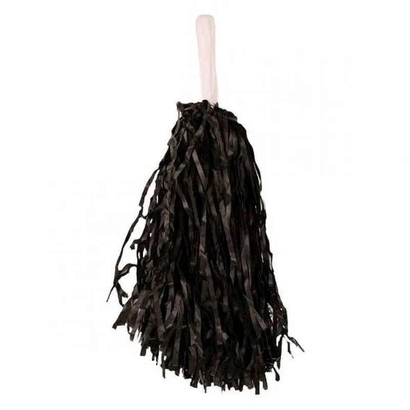 Pompon de supporter noir à manche