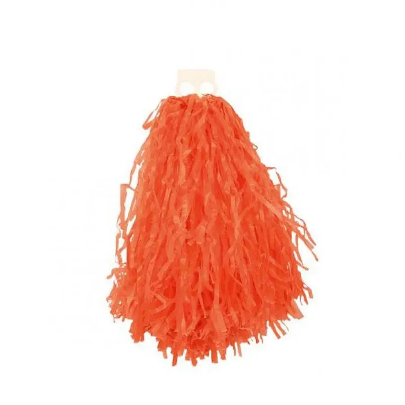Pompon de supporter orange à poignée