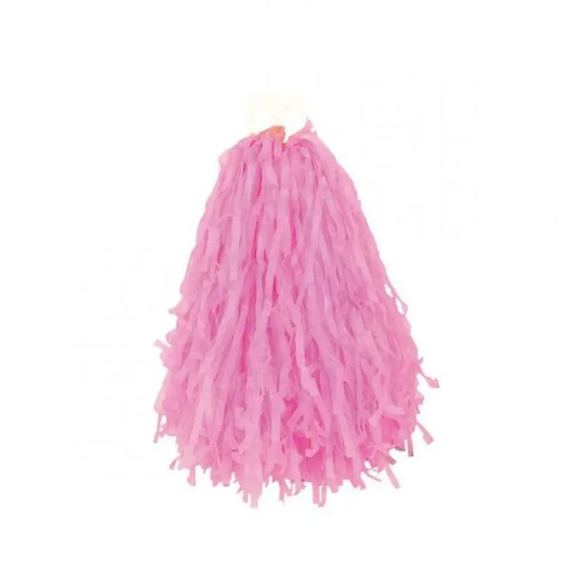 Pompon de supporter rose à poignée