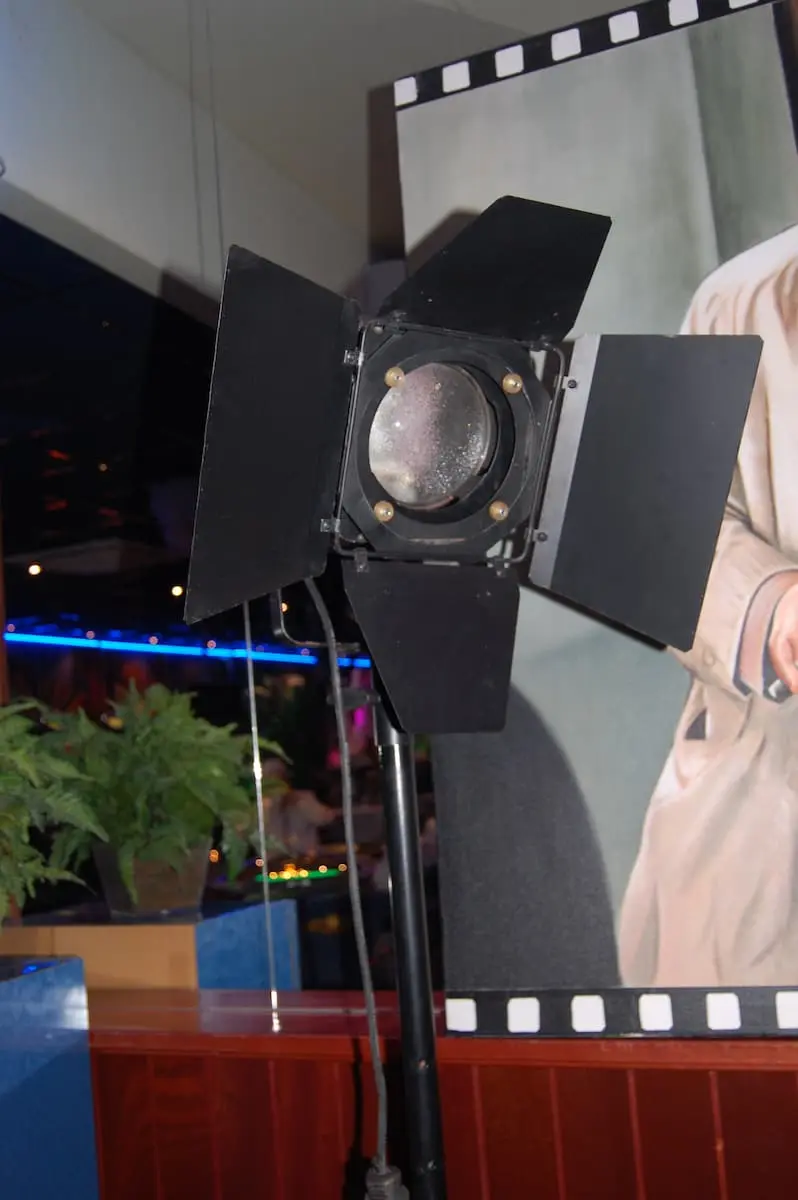 Projecteurs à clapet vintage sur pied
