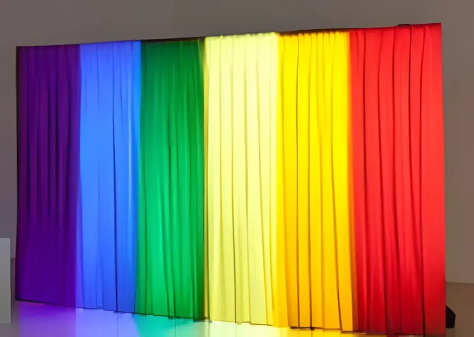 Rideaux de couleur