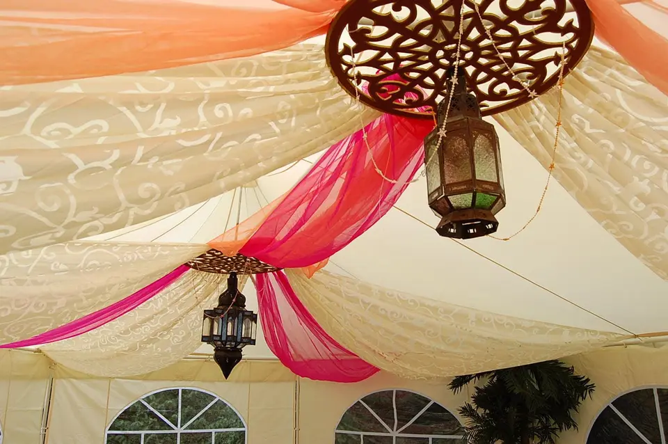 Rosace voile organza