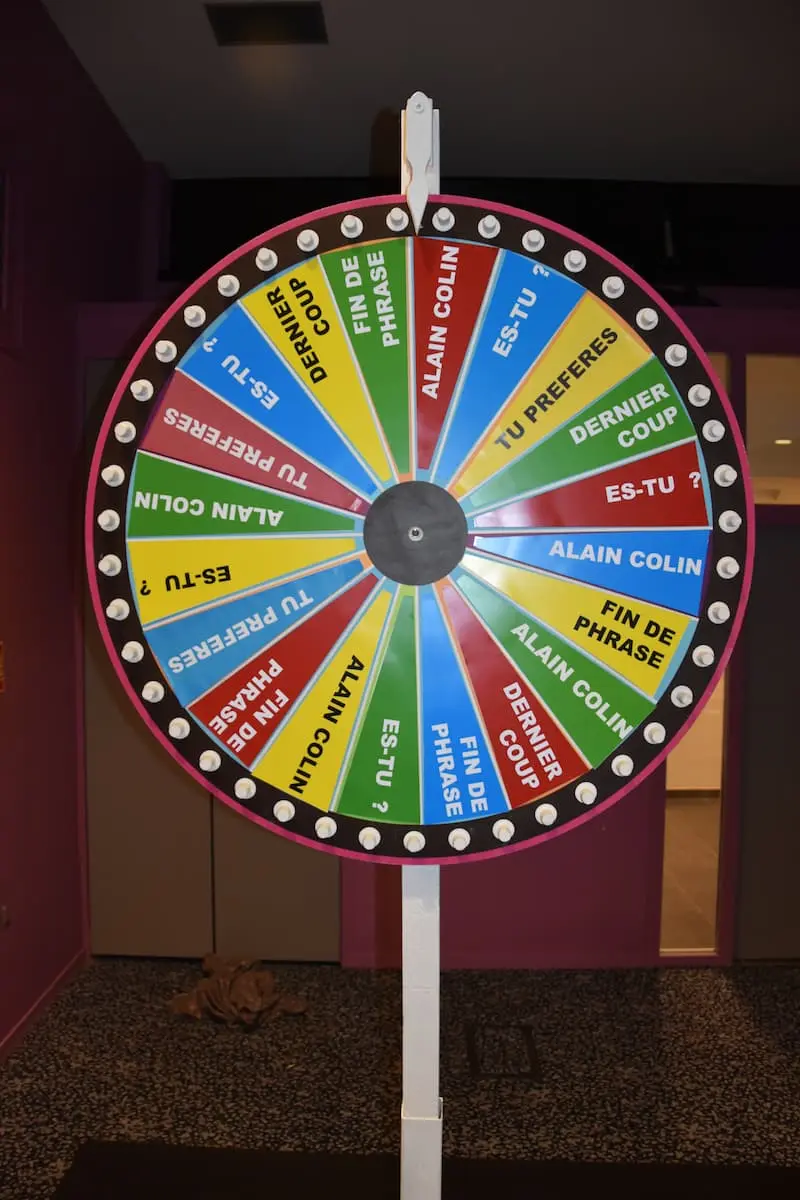 Roue aux cadeaux personnalisable