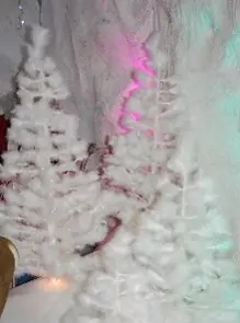 Sapin en plumes lumière LED (grand)