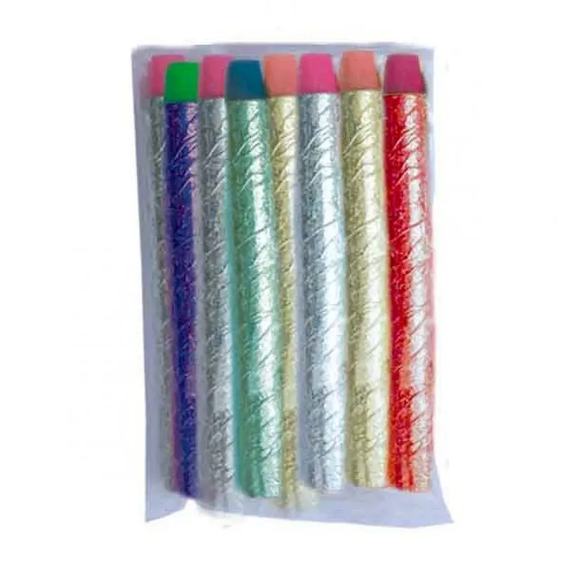 Sarbacanes métallisées assorties en lot de 20