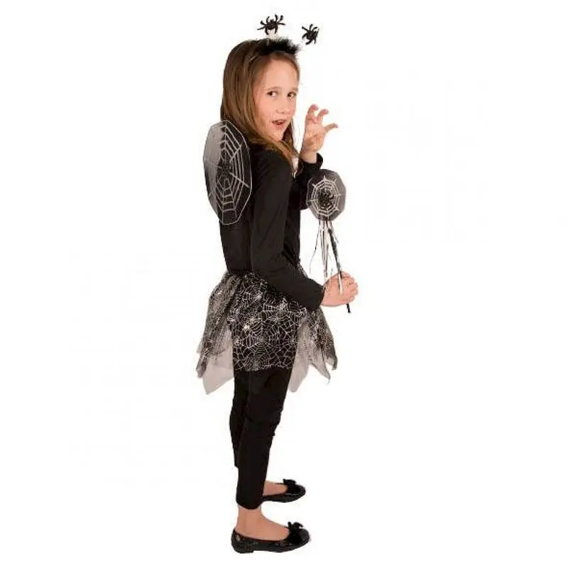 Set d'araignée à ailes grises et baguette toile