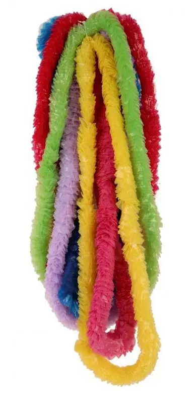 Set de colliers hawaïens en plastique frangé