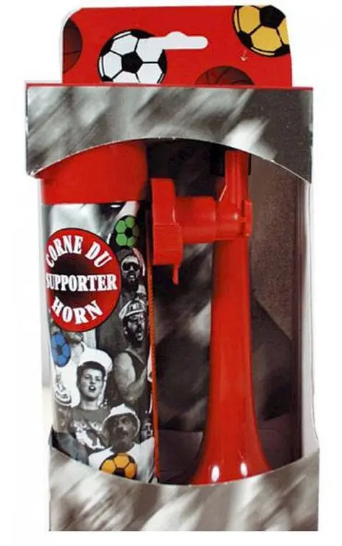 Set de corne de supporter avec bombe d'air 70 ml