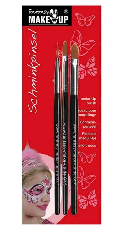 Set de trois pinceaux de maquillage