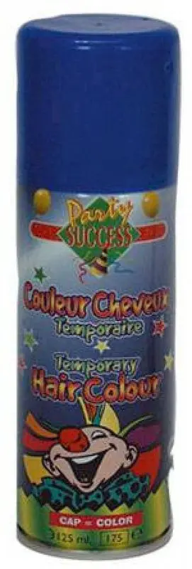 Spray colorant temporaire pour cheveux bleu