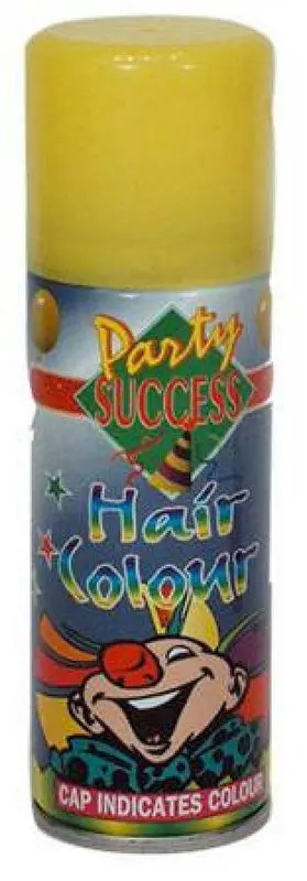 Spray colorant temporaire pour cheveux jaune