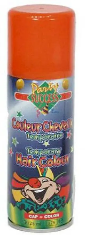 Spray colorant temporaire pour cheveux orange
