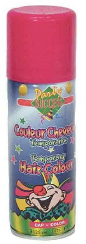 Spray colorant temporaire pour cheveux rose