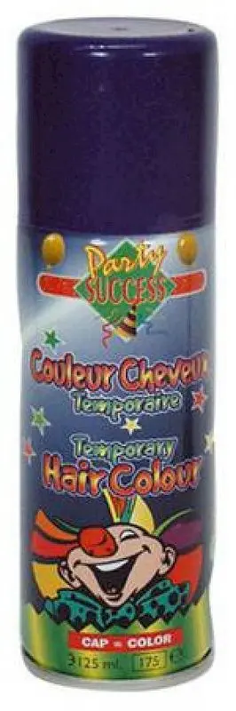 Spray colorant temporaire pour cheveux violet