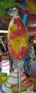 Sucette géante sur bâton