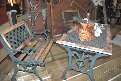 Table fonte et bois