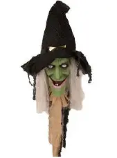 Tête de sorcière parlante 90cm