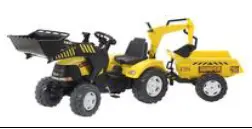 Tracteur grue avec remorque taille enfant