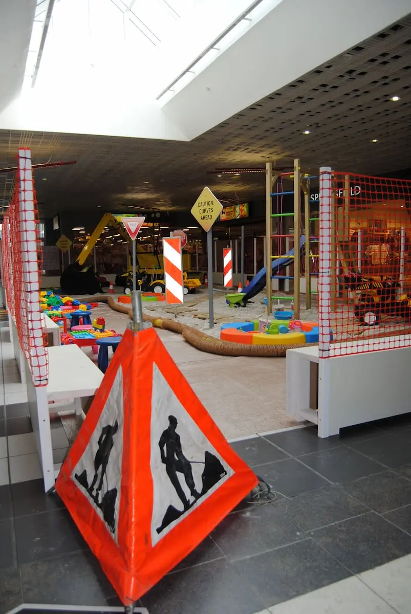 Triangle bâche "travaux"