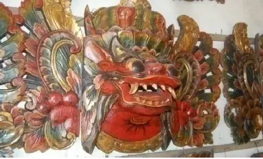 Triptyque en bois "Dragon"